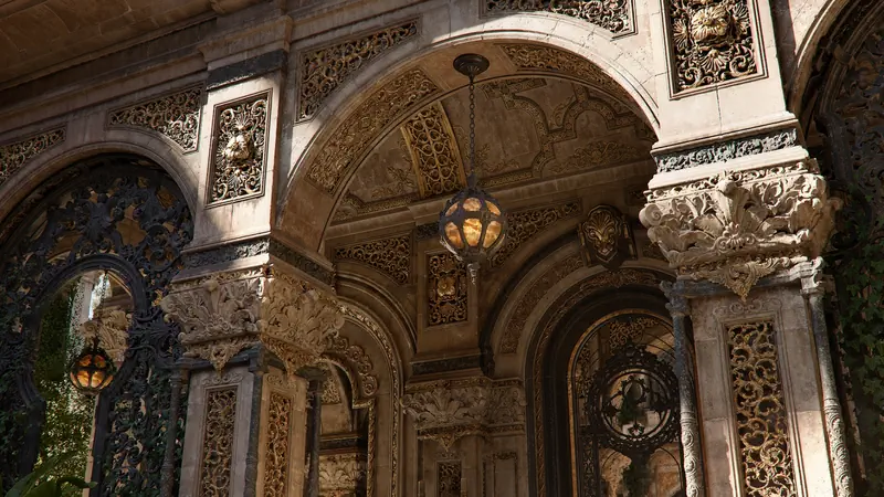 Path tracing rendering